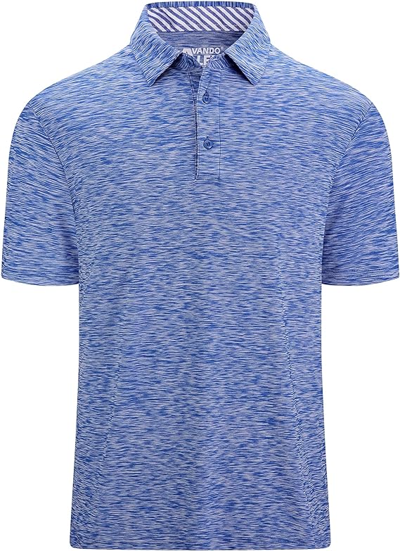 Mens Golf Shirt Moisture Wicking Quick-Dry Short Sleeve Casual Polo Shirts for Men